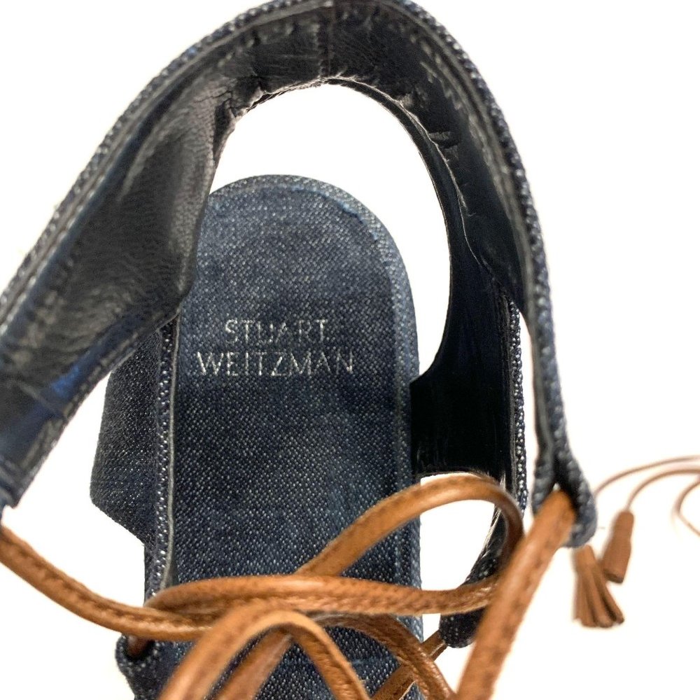 Stuart Weitzman Romanesque Flatform Espadrille 10 - Picture 4 of 7